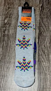 Basic Equipment Crew Socks Men Size 6-12.5 Leaf 3 Pack Neon Multicolored - Picture 1 of 7