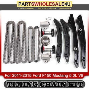 Engine Timing Chain Kit Fit 2011-2015 Ford F150 Mustang 5.0L V8 302CID COYOTE 50 - Picture 1 of 12
