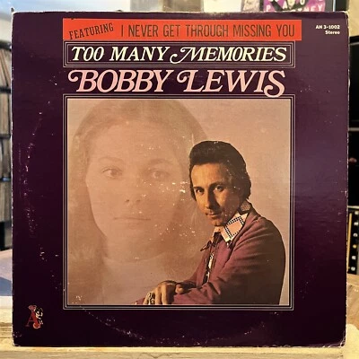 [COUNTRY]~EXC LP~BOBBY LEWIS~Too Many Memories~[1973~ACE OF HEARTS~Issue] - Image 1 of 4