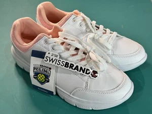 NEW Swiss Brand Drew White Blush Pickleball Shoes women Size 10 - new with tags! - Picture 1 of 16
