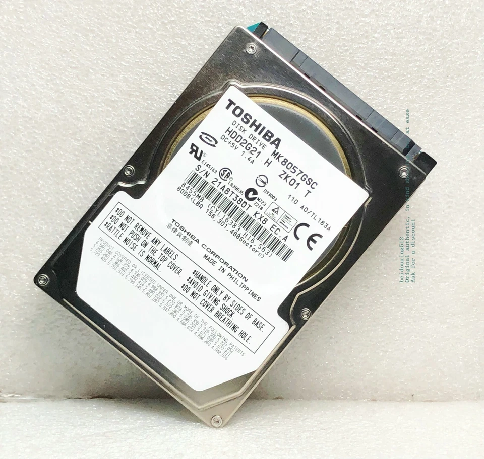 Toshiba MK8057GSC 80G serial port wide temperature/shockproof car dedicated hard - Image 1 of 4