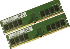 Two SAMSUNG 8GB DDR4 PC4-19200 Memory , 2400MHZ, 288 PIN DIMM, 1.2V- TOTAL 16GB - Picture 1 of 1