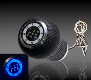 SPEED SHIFT GEAR KNOB blue LED ILLUMINATED rover 45 75 , 5 speed - Picture 1 of 11