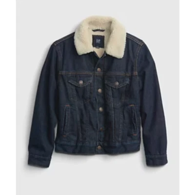 Gap Kids - Chaqueta de mezclilla forrada Sherpa / M / Nueva sin etiquetas Foto 1 de 4