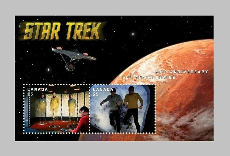 Canada - 2016 - Scott #2922 - Souvenir Sheet - Mint Never Hinged - Star Trek - Image 1 of 1