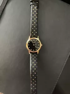 Kate Spade Black & Gold polka Dot Watch - Picture 1 of 6