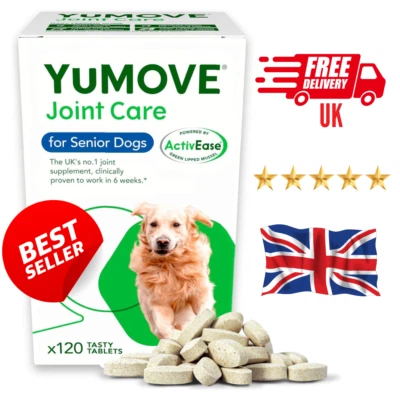 YuMOVE Senior Dog Joint Supplement, age 8+, Higher Strength - 120 Tablets