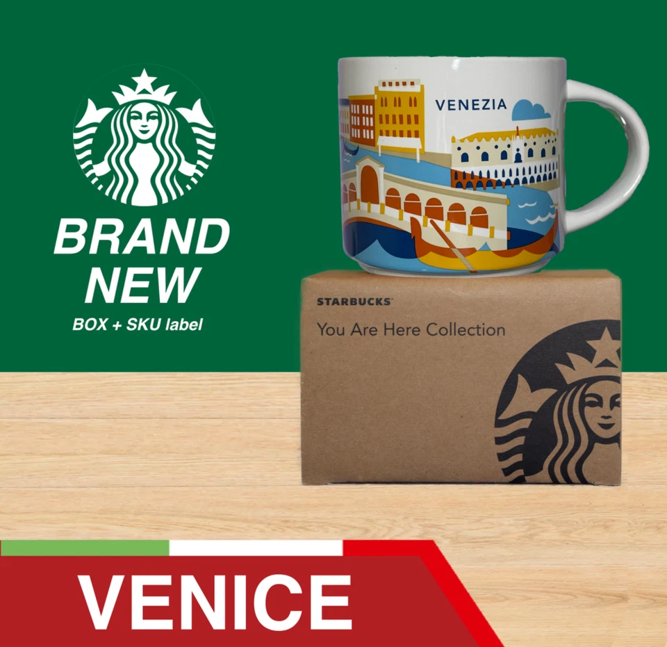 Starbucks YAH ITALY - You Are Here VENEZIA mug/tazza BRAND NEW + SKU - 14oz. - Immagine 1 di 4