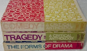Paperbacks trio of theater text books: Comedy, Drama, Tragedy. Critique of plays - Picture 1 of 4