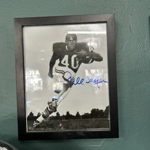 Gale Sayers autographed picture- Chicago Bears Framed - Picture 1 of 3
