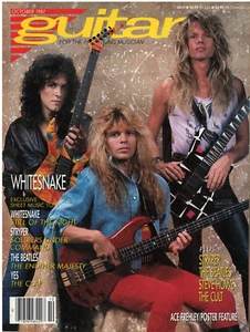 Guitar Magazine October 1987 Whitesnake Stryper The Cult Steve Howe The Beatles - Picture 1 of 6