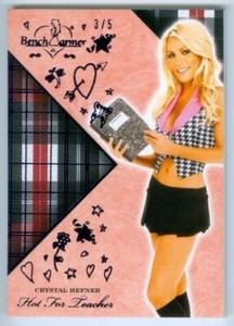 CRYSTAL HEFNER "BASE CARD #3/5" BENCHWARMER HOT FOR TEACHER 2019