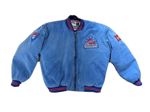 1990’s Buffalo Bills Jim Kelly #12 Embroidered Jacket Men’s L Nutmeg By Campri Cover