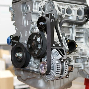 Kit de reubicación de alternador Honda K20 K24 - negro EP3 DC5 FN2 FK2 VTEC - Imagen 1 de 5