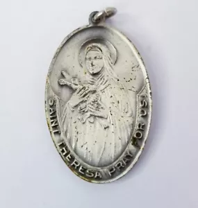 Santa Nuvola Patrona dei Poveri Sfortunati/San Teresa medaglia religiosa 1" - Foto 1 di 5