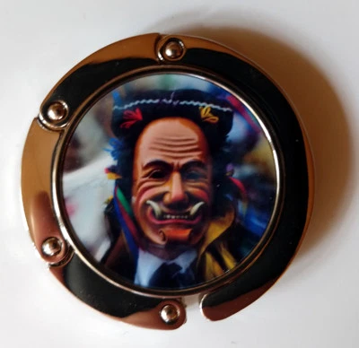  Handtaschenhalter mit Alu-Einsatz Rottweiler Fasnet # Federahannes # - Bild 1 von 2