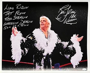Ric Flair Signed Autographed 18x22 Un Stretched Canvas JSA Lino Ridin 2 - Picture 1 of 2