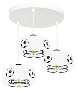 Fußball Soccer 3 Bälle Decken Pendelleuchte Leuchte für Kinder Jungen Mädchen Zimmer - Bild 1 von 4