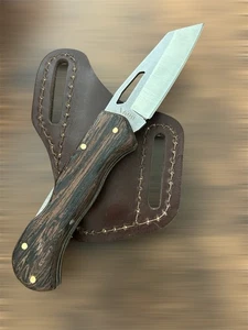 EDC N690 Edelstahl,Spyderco,Tanto,Taschenmesser, Handgefertigtes Klappmesser - Bild 1 von 5