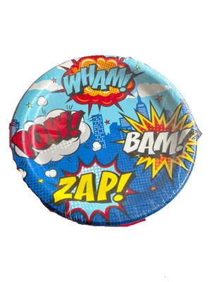 Placas redondas temáticas de cómics 'Wham Pow' - 18 unidades 8,75 pulgadas Foto 1 de 2