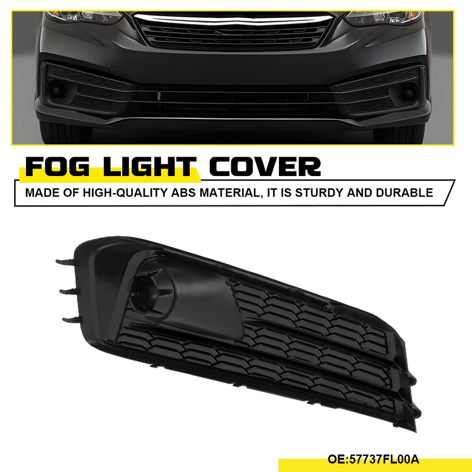 1 PIEZA Luz Antiniebla Cubierta Bisel Rejilla Delantera Derecha Ajuste 2020-2023 Subaru Impreza Foto 1 de 4