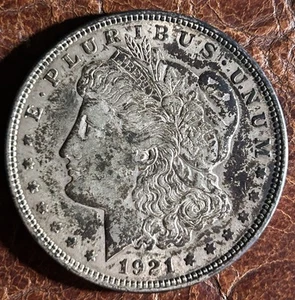 Dollaro argento Morgan 1921. Molto originale. Lotto #43. - Foto 1 di 2