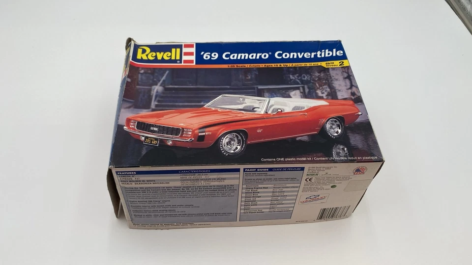 REV857676 Revell Chevrolet Camaro Convertible 1969 1/25 kit di montaggio - Immagine 1 di 4