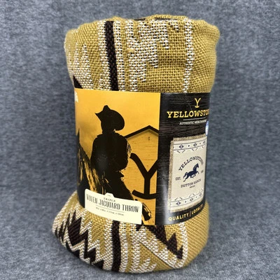 Yellowstone Dutton Ranch 46in × 60in Triple Woven Jacquard Throw Blanket NEW - Image 1 of 4