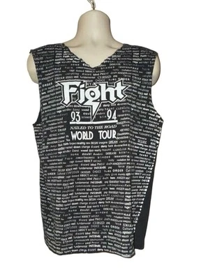 Camiseta Fight Rob Halford 93-94 Nailed To The Road World Tour Talla GRANDE MODIFICADA Foto 1 de 2