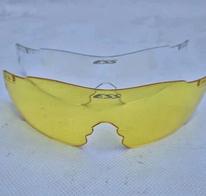 SET OF 2 UK British Army Issue ESS Ice Safety Glasses Lens Yellow, Clear - Picture 1 of 6