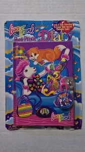Diario Lisa Frank Peek Proof vintage, nuevo en paquete. Caniche Groovy y gato fresco  - Imagen 1 de 9
