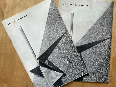 2x Programmhefte Deutsche Oper Berlin Spielzeit 1962/63 Bour Hollereiser Musik  - Bild 1 von 4