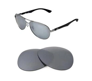 NEW POLARIZED CUSTOM TITANIUM LENS FIT RAY BAN TECH 8313 58MM SUNGLASSES - Picture 1 of 5