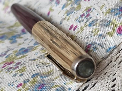 Pluma Estilográfica Parker 51 Marrón De Colección EE. UU., GT, 1/10 12K Oro Laminado Clip Diamante Foto 1 de 4