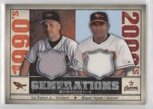 2008 SP Legendary Cuts Generations Dual Memorabilia Miguel Tejada Cal Ripken Jr
