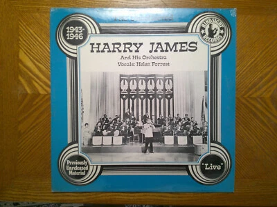 NEW  SEALED HINDSIGHT LP RECORD/HARRY JAMES/1943-1946 LIVE JAZZ/ UNCOLLECTED - Image 1 of 2