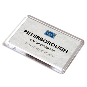 FRIDGE MAGNET - Peterborough, Cambridgeshire - Lat/Long TL1999 - Picture 1 of 1