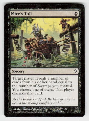 Worldwake #60 Mire's Toll Non-Foil - Image 1 of 2