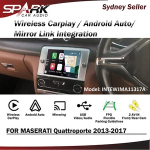 SP WIRELESS CARPLAY ANDROID AUTO MIRROR UPGRADE FOR MASERATI QUATTROPORTE 13-17 - Picture 1 of 1