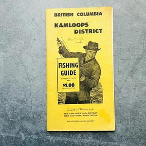 Guía de pesca vintage del distrito de Kamloops de Columbia Británica - Imagen 1 de 10