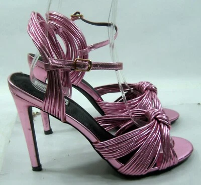 COPE ROBBIN PINK 5"High Stiletto Heel PEEP Toe SANKLE STRAP Shoes WOMEN Size 10 - Image 1 of 4