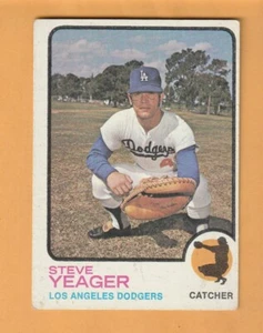 Steve Yeager Los Angeles Dodgers 1973 Topps #59 Dayton Ohio - Imagen 1 de 2