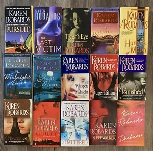 KAREN ROBARDS Paperback Book Lot of 15 Romantic Thriller Mystery - Picture 1 of 9