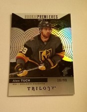 2017-18 Upper Deck Trilogy Rookie Premieres Black SP Alex Tuch RC 38/99 Sabres