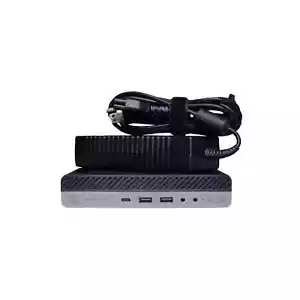 HP EliteDesk 800 G4 Mini PC Intel Core i5-8500T@2.10 GHz 16GB RAM w/power adapt. - Picture 1 of 5