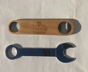 Nascar & Guinness Bottle Openers Wood / Metal Lot - Picture 1 of 7