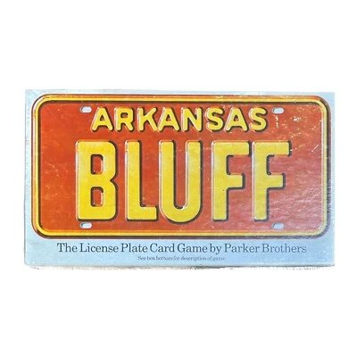 Arkansas Bluff Spiel Parker Vintage 1975 License Plate Auto Kennzeichen USA - Bild 1 von 4
