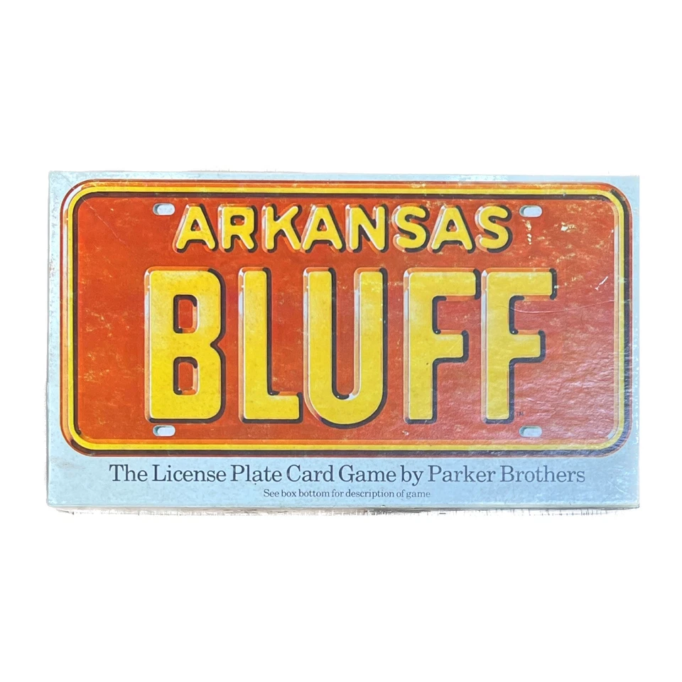 Arkansas Bluff Spiel Parker Vintage 1975 License Plate Auto Kennzeichen USA - Bild 1 von 4