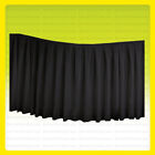 14 ft x 29' Table Skirt Tablecloth Wedding Party Polyester Linens, No Top, BLACK
