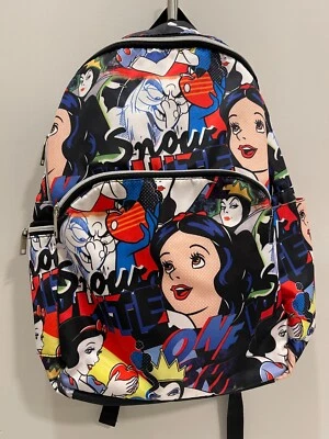Disney Blancanieves y Reina Malvada Impresión de Arte Pop Mochila Escolar Campamento Bolsa de Libros Foto 1 de 4